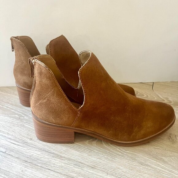 NEW Steve Madden Raisie Bootie Brown Suede Ankle Size 6.5 - Picture 3 of 7